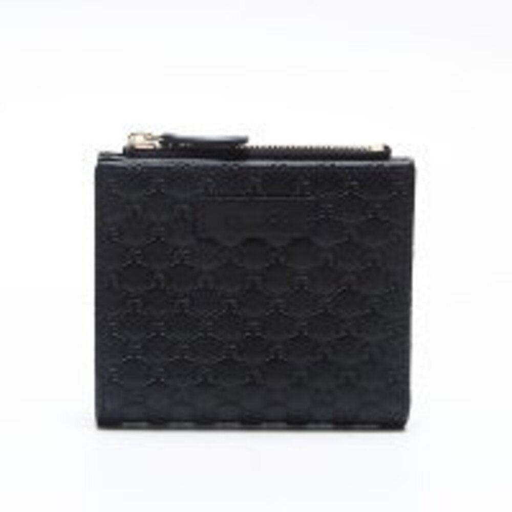 Gucci GG Guccissima Leather Bi fold Wallet Black - Picture 2 of 12